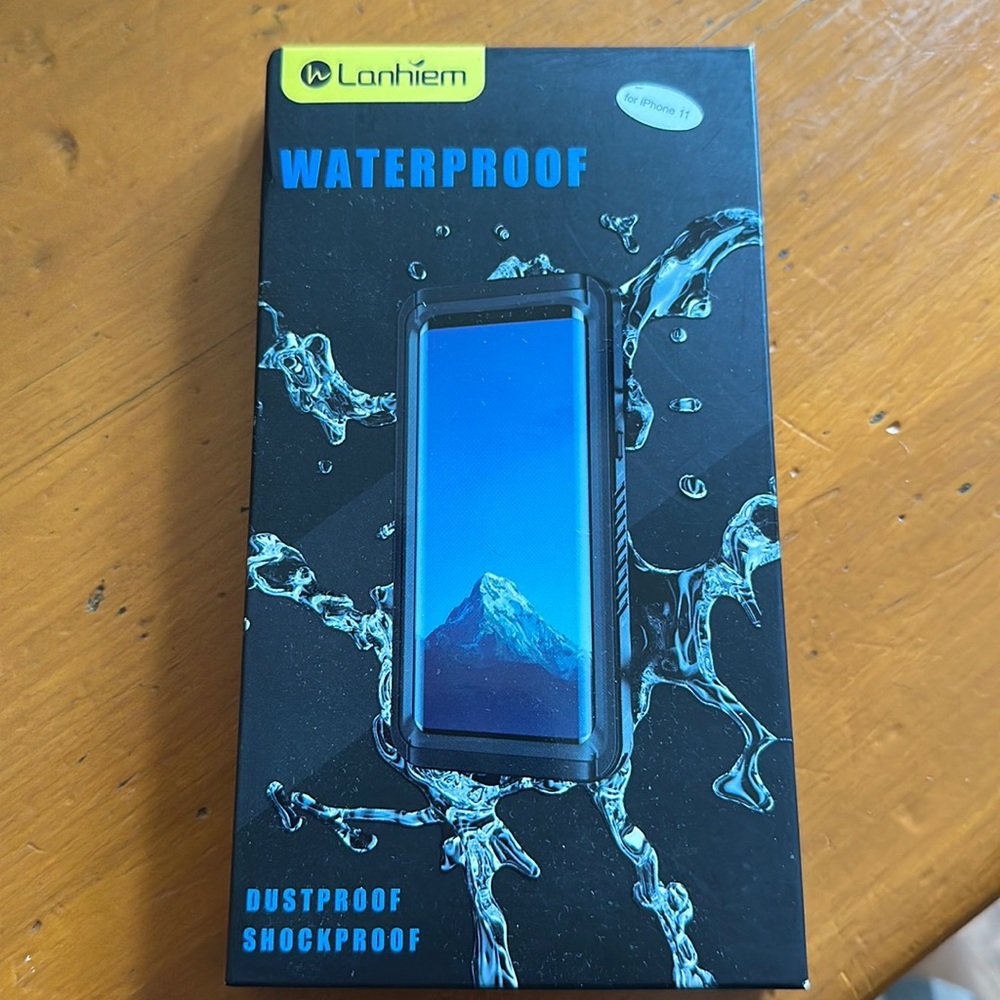 Lanheim waterproof case for IPhone 11. New, still in box. Never used.